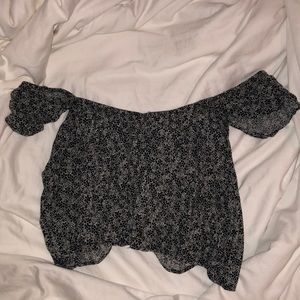 Off The Should Floral Top